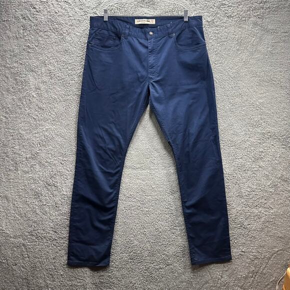 Lacoste Other - Lacoste Men's 40 x 32 Blue Chino Pants‎ Slim Fit Casual Comfortable Preppy EUC